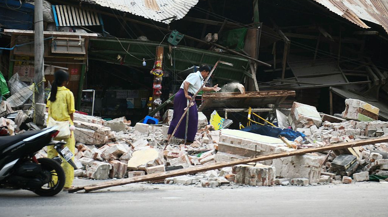 Séisme dévastateur de magnitude 7,7 au Myanmar : Impact régional et efforts d’aide Séisme dévastateur de magnitude 7,7 au Myanmar : Impact régional et efforts d'aide