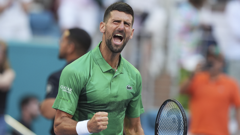 Djokovic établit un record en tant que plus vieux demi-finaliste ATP Masters à Miami Djokovic établit un record en tant que plus vieux demi-finaliste ATP Masters à Miami