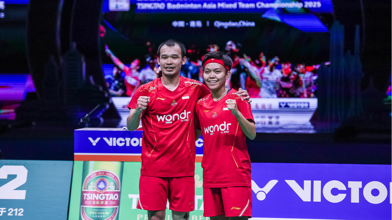 L’Indonésie bat la Chine continentale en finale du Championnat d’Asie mixte de badminton L'Indonésie bat la Chine continentale en finale du Championnat d'Asie mixte de badminton