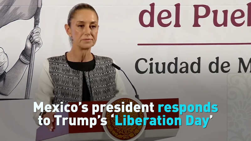 Le président du Mexique répond aux déclarations de Trump sur le ‘Jour de la Libération’ Le président du Mexique répond aux déclarations de Trump sur le 'Jour de la Libération' video poster