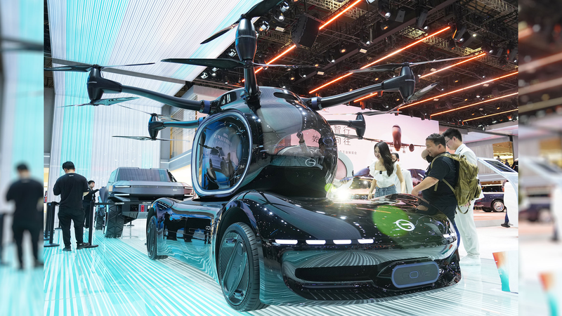 Les voitures volantes décollent au salon de l’auto de Shanghai Les voitures volantes décollent au salon de l'auto de Shanghai