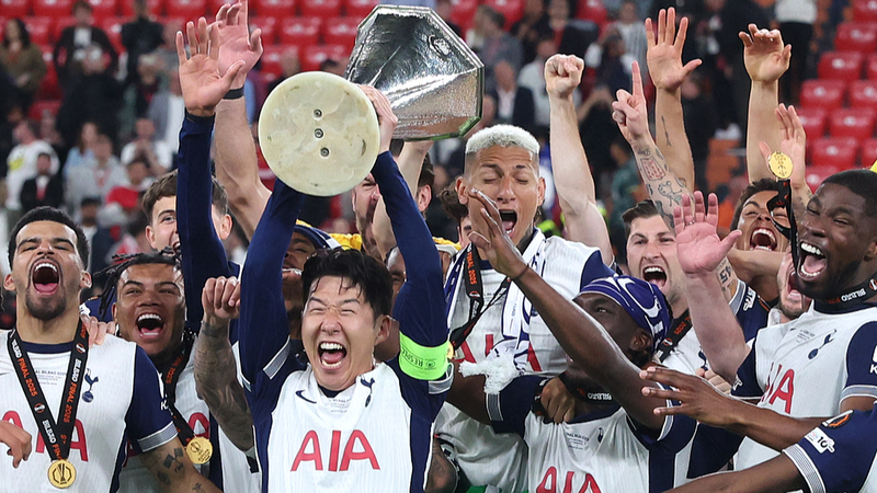 Les Spurs mettent fin à 17 ans de disette de trophées avec une victoire 1-0 en Ligue Europa Les Spurs mettent fin à 17 ans de disette de trophées avec une victoire 1-0 en Ligue Europa