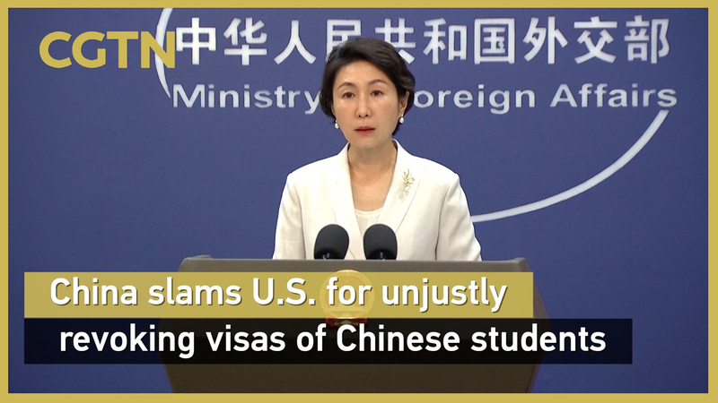 Le continent chinois critique les États-Unis pour les visas étudiants révoqués video poster