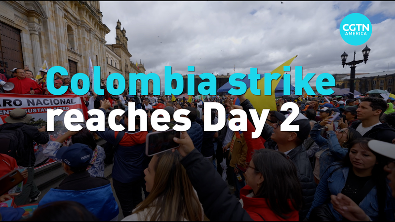 La grève de deux jours en Colombie suscite une demande de réforme du travail chez les jeunes La grève de deux jours en Colombie suscite une demande de réforme du travail chez les jeunes video poster