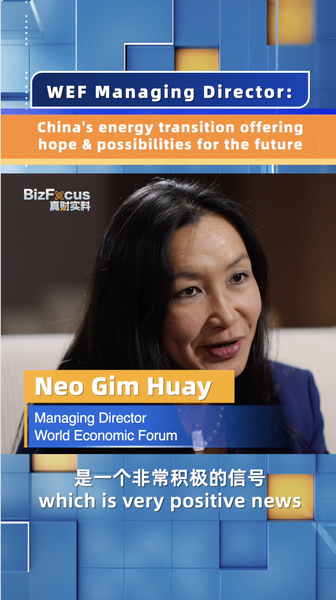 La transition énergétique suscite l'espoir : le directeur du WEF loue les énergies renouvelables de la Chine continentale video poster