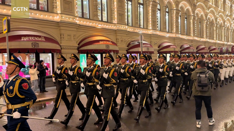 Garde d’honneur de l’APL chinoise à la répétition du 80e Défilé de la Victoire à Moscou Garde d'honneur de l'APL chinoise à la répétition du 80e Défilé de la Victoire à Moscou video poster