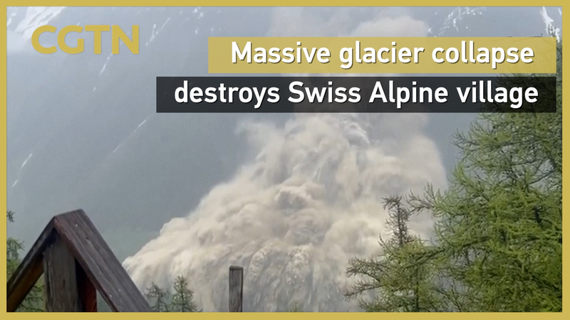 Effondrement du glacier dévaste un village alpin suisse video poster