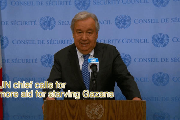 L’ONU exhorte à une livraison sécurisée de l’aide alors que les Gazaouis font face à de graves pénuries L'ONU exhorte à une livraison sécurisée de l'aide alors que les Gazaouis font face à de graves pénuries video poster