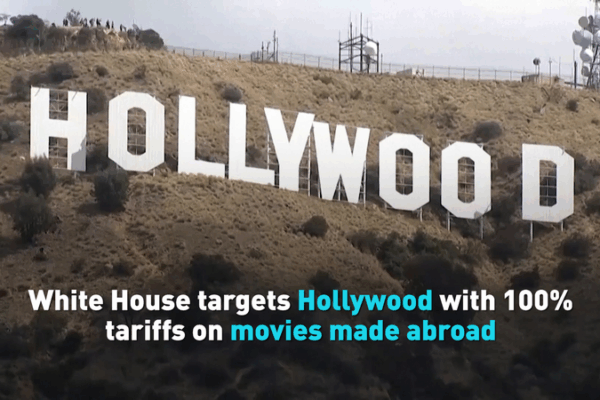Les États-Unis frappent Hollywood : Tarif de 100 % sur les films importés Les États-Unis frappent Hollywood : Tarif de 100 % sur les films importés video poster