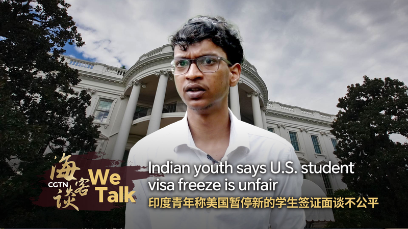 Un jeune Indien qualifie le gel des visas étudiants américains d’injuste Un jeune Indien qualifie le gel des visas étudiants américains d'injuste video poster