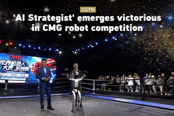 Le Stratège IA Triomphe dans la Confrontation de Combat de Robots CMG Le Stratège IA Triomphe dans la Confrontation de Combat de Robots CMG video poster
