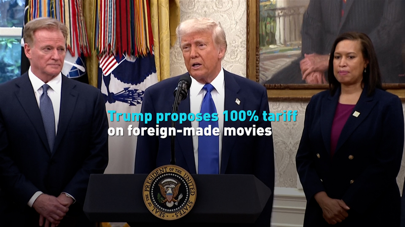 L’audacieux mouvement de Trump : un tarif douanier de 100 % sur les films étrangers suscite le débat L'audacieux mouvement de Trump : un tarif douanier de 100 % sur les films étrangers suscite le débat video poster