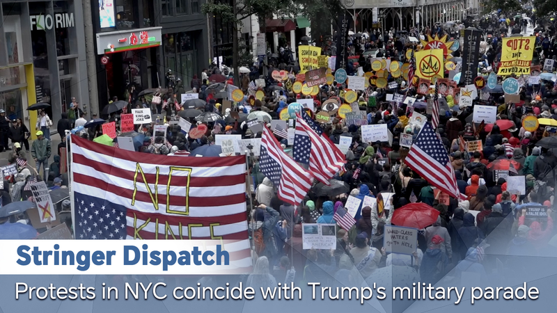 La protestation ‘No Kings’ de NYC rencontre le défilé de Trump La protestation 'No Kings' de NYC rencontre le défilé de Trump video poster