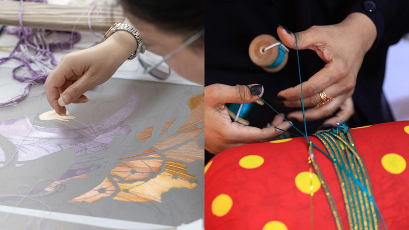 La broderie traditionnelle brille du continent chinois aux Émirats arabes unis La broderie traditionnelle brille du continent chinois aux Émirats arabes unis