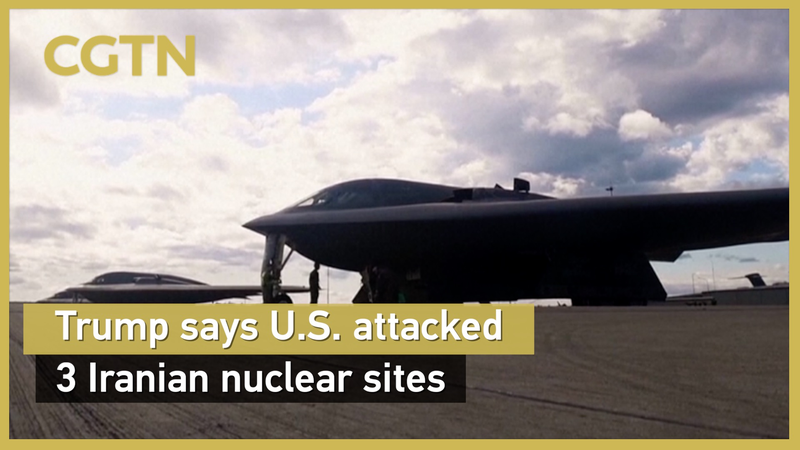 Les États-Unis frappent trois sites nucléaires iraniens, annonce Trump Les États-Unis frappent trois sites nucléaires iraniens, annonce Trump video poster