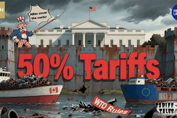 Les États-Unis doublent les tarifs sur l’acier et l’aluminium, les alliés ripostent Les États-Unis doublent les tarifs sur l'acier et l'aluminium, les alliés ripostent