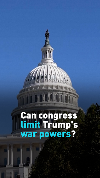 Le Congrès peut-il contrôler les pouvoirs de guerre de Trump ? Le Congrès peut-il contrôler les pouvoirs de guerre de Trump ? video poster