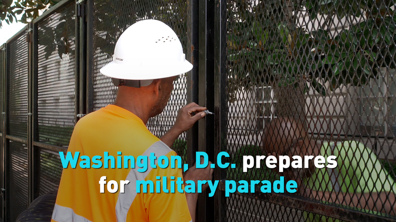 Washington D.C. se prépare pour le 250e défilé de l’Armée Washington D.C. se prépare pour le 250e défilé de l'Armée video poster
