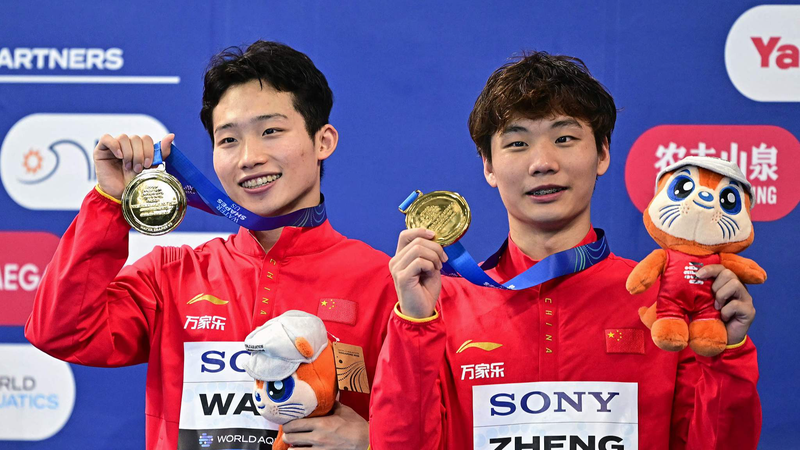 Les plongeurs du continent chinois brillent avec un double or à Singapour Les plongeurs du continent chinois brillent avec un double or à Singapour