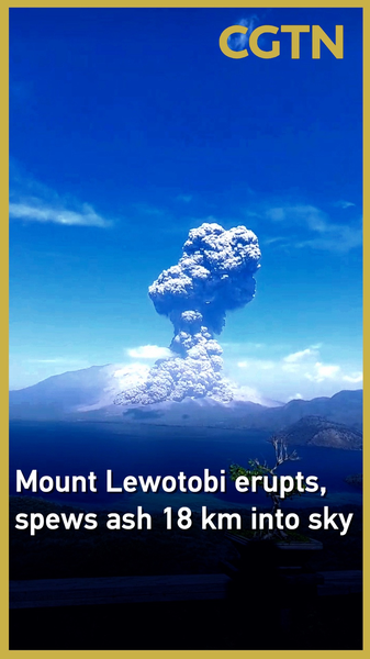 Le mont Lewotobi éclate, projette une colonne de cendres de 18 km dans le ciel Le mont Lewotobi éclate, projette une colonne de cendres de 18 km dans le ciel video poster