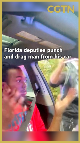 Les adjoints de Floride traînent et frappent un jeune homme hors de sa voiture Les adjoints de Floride traînent et frappent un jeune homme hors de sa voiture video poster
