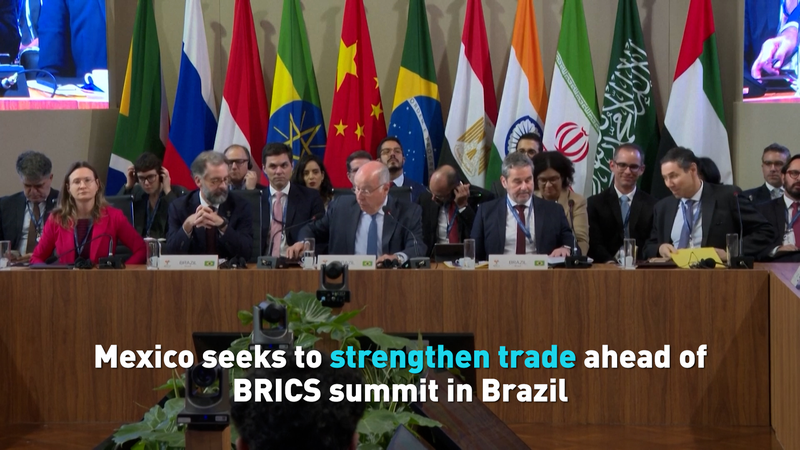 Le Mexique stimule le commerce avant le Sommet des BRICS à Rio Le Mexique stimule le commerce avant le Sommet des BRICS à Rio video poster
