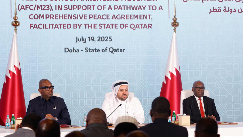 La RDC et les rebelles du M23 signent une déclaration de paix à Doha La RDC et les rebelles du M23 signent une déclaration de paix à Doha