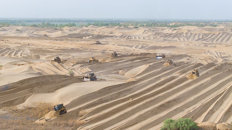 La bataille de la Chine contre le désert lors de la Journée internationale des tempêtes de sable La bataille de la Chine contre le désert lors de la Journée internationale des tempêtes de sable