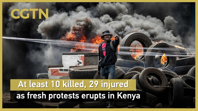 Les manifestations au Kenya deviennent meurtrières : 10 morts, 29 blessés Les manifestations au Kenya deviennent meurtrières : 10 morts, 29 blessés video poster