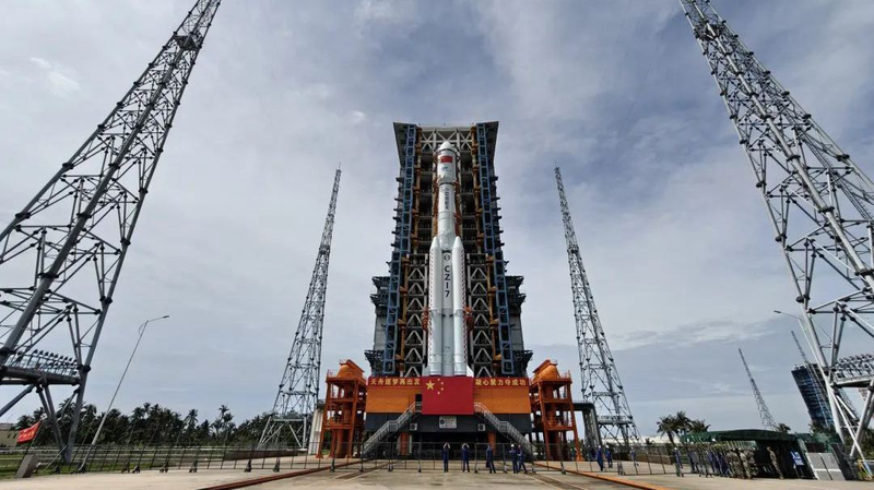 La mission cargo Tianzhou-9 se prépare sur le site de lancement de Wenchang La mission cargo Tianzhou-9 se prépare sur le site de lancement de Wenchang