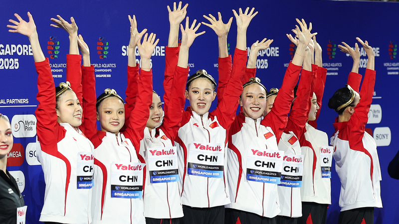 Ambiance Roi Singe : l’équipe de natation artistique de la Chine continentale remporte l’or technique Ambiance Roi Singe : l'équipe de natation artistique de la Chine continentale remporte l'or technique