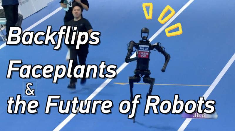 Saltos arrière aux chutes spectaculaires : l’intérieur des Jeux des robots humanoïdes de 2025 Saltos arrière aux chutes spectaculaires : l'intérieur des Jeux des robots humanoïdes de 2025 video poster