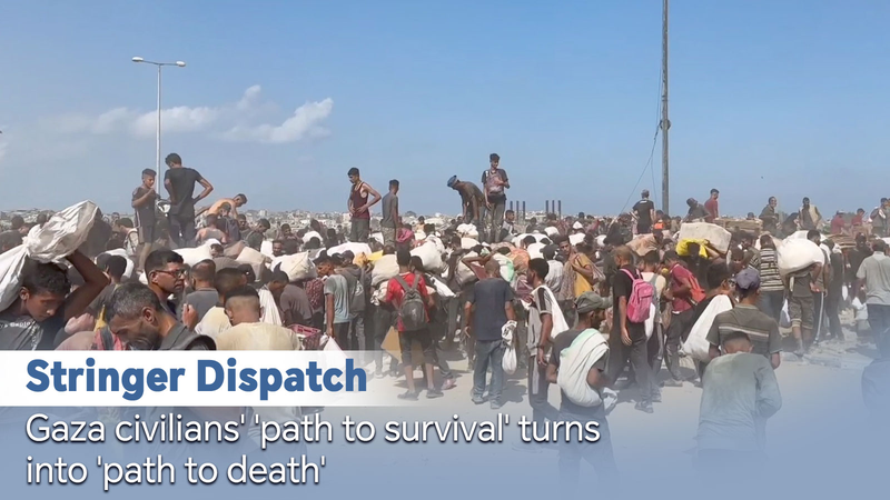 Le ‘Chemin de la Survie’ de Gaza Devient Mortel lors des Distributions de Nourriture Le ‘Chemin de la Survie’ de Gaza Devient Mortel lors des Distributions de Nourriture video poster