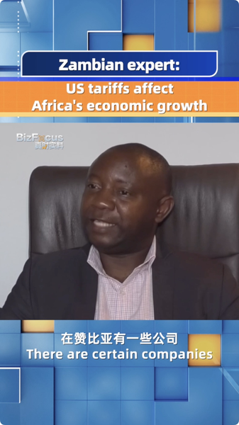 Expert zambien : les tarifs américains pourraient freiner la croissance industrielle de l’Afrique Expert zambien : les tarifs américains pourraient freiner la croissance industrielle de l'Afrique video poster