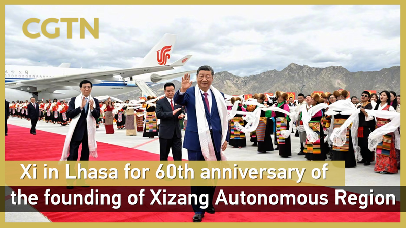 Xi Jinping à Lhassa : célébration de 60 ans de la région autonome du Xizang Xi Jinping à Lhassa : célébration de 60 ans de la région autonome du Xizang video poster