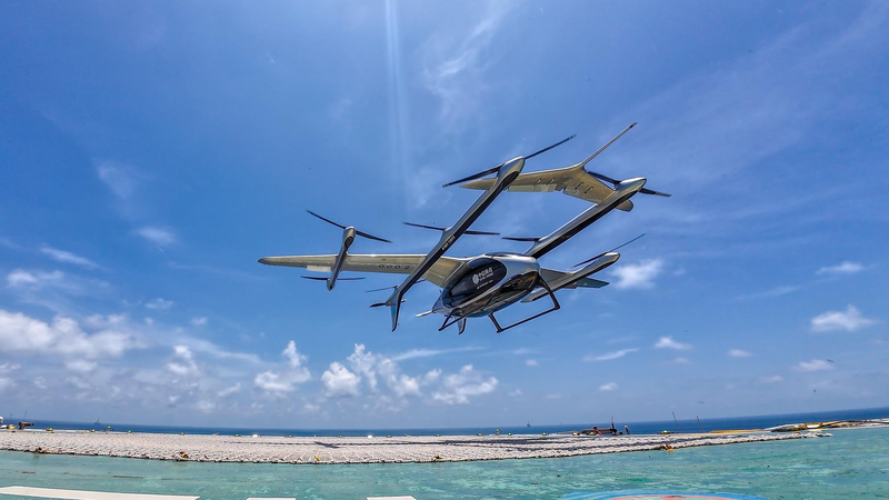 Le eVTOL de 2 tonnes de Chine effectue sa première livraison en mer