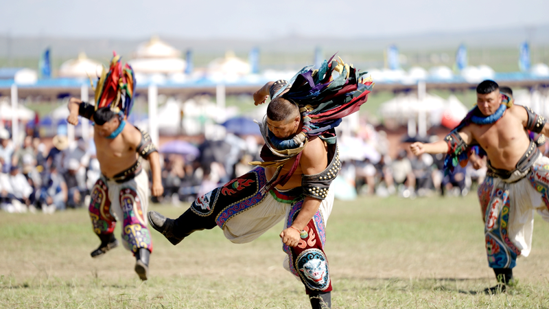 Le Bökh mongol brille au 35e Festival Naadam de Mongolie-Intérieure Le Bökh mongol brille au 35e Festival Naadam de Mongolie-Intérieure video poster