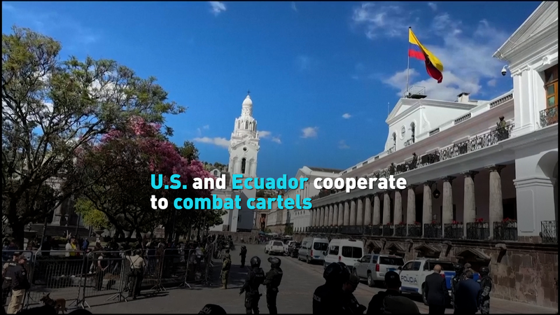 Les États-Unis et l’Équateur unissent leurs forces pour combattre les cartels de la drogue Les États-Unis et l'Équateur unissent leurs forces pour combattre les cartels de la drogue video poster
