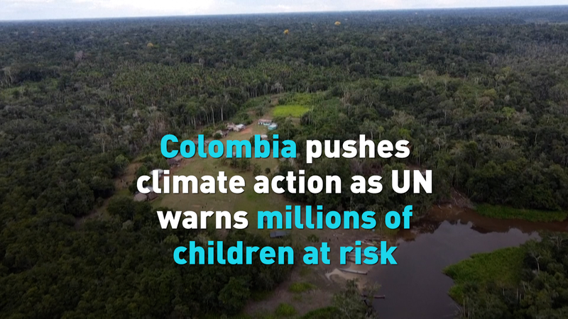 La Colombie mène l’action climatique alors que l’ONU avertit que 6 millions d’enfants sont en danger La Colombie mène l'action climatique alors que l'ONU avertit que 6 millions d'enfants sont en danger video poster