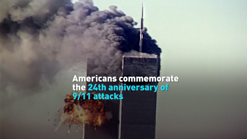 Les Américains marquent le 24e anniversaire du 11 septembre Les Américains marquent le 24e anniversaire du 11 septembre video poster