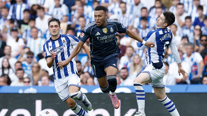 La masterclass de Mbappé propulse le Real Madrid à une victoire 2-1 contre la Real Sociedad La masterclass de Mbappé propulse le Real Madrid à une victoire 2-1 contre la Real Sociedad