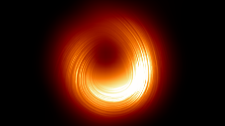 L’EHT dévoile la danse magnétique dynamique autour du trou noir de M87 L'EHT dévoile la danse magnétique dynamique autour du trou noir de M87