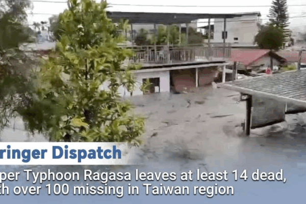 Super Typhon Ragasa : 14 morts, plus de 100 disparus dans la région de Taïwan Super Typhon Ragasa : 14 morts, plus de 100 disparus dans la région de Taïwan video poster