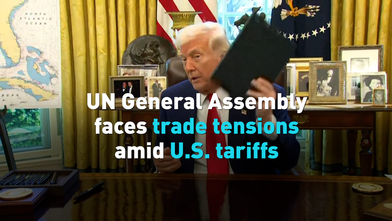 Les tensions commerciales assombrissent l'Assemblée générale de l'ONU video poster