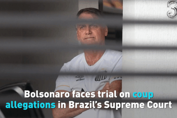 Le procès du coup d’État de Bolsonaro divise le Brésil Le procès du coup d'État de Bolsonaro divise le Brésil video poster