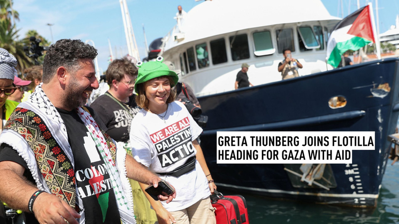 La flotte historique mondiale Sumud prend la mer pour Gaza avec Greta Thunberg La_flotte_historique_mondiale_Sumud_prend_la_mer_pour_Gaza_avec_Greta_Thunberg video poster