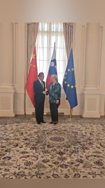 La présidente slovène rencontre le ministre chinois des Affaires étrangères, loue le leadership multilatéral de la Chine La présidente slovène rencontre le ministre chinois des Affaires étrangères, loue le leadership multilatéral de la Chine video poster
