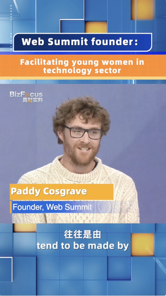 Le fondateur de Web Summit défend les jeunes femmes dans la technologie video poster