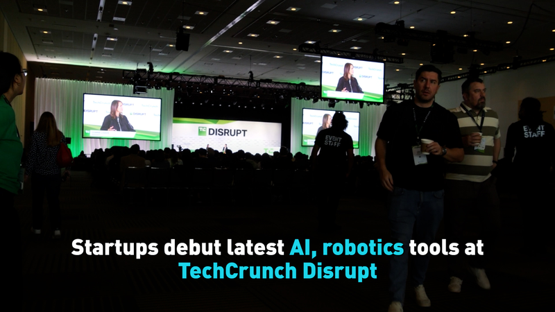 Les startups dévoilent des innovations en IA et robotique lors de TechCrunch Disrupt video poster