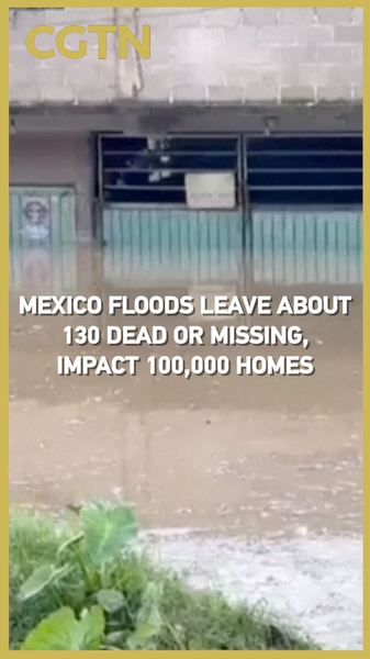 Les inondations au Mexique laissent 130 morts ou disparus, 100 000 maisons touchées video poster